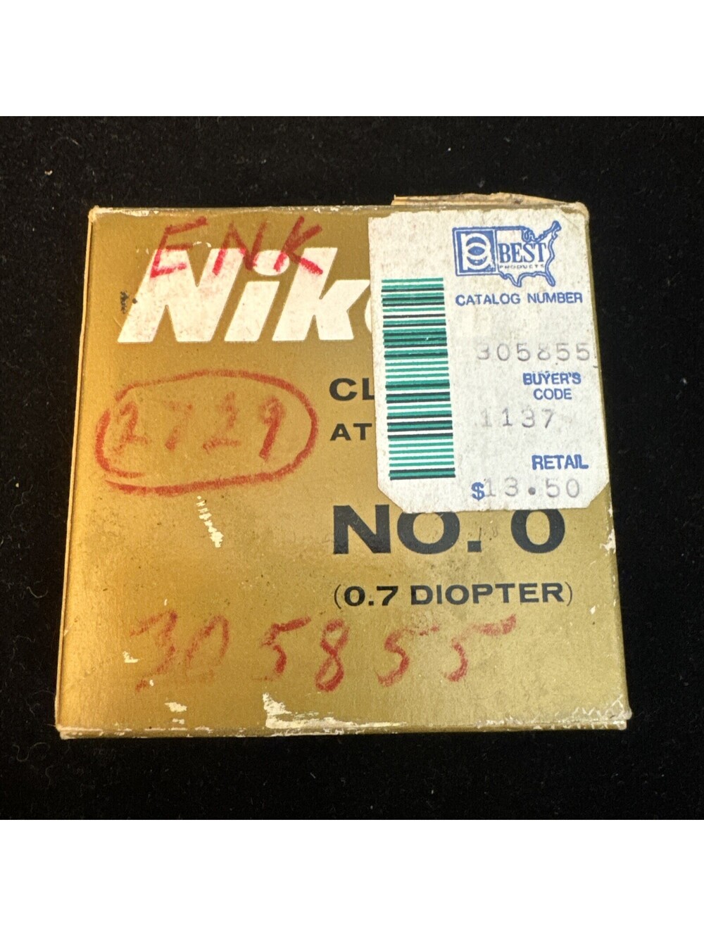 Rare NOS - Nikon 52mm No.0 Close Up Macro Screw In Camera Lens Filter